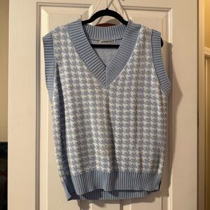 Houndstooth Sweater Vest